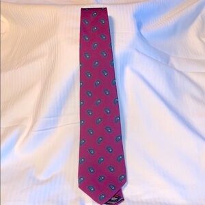 Francos By Robert Talbott Silk Tie Maroon Paisley like new